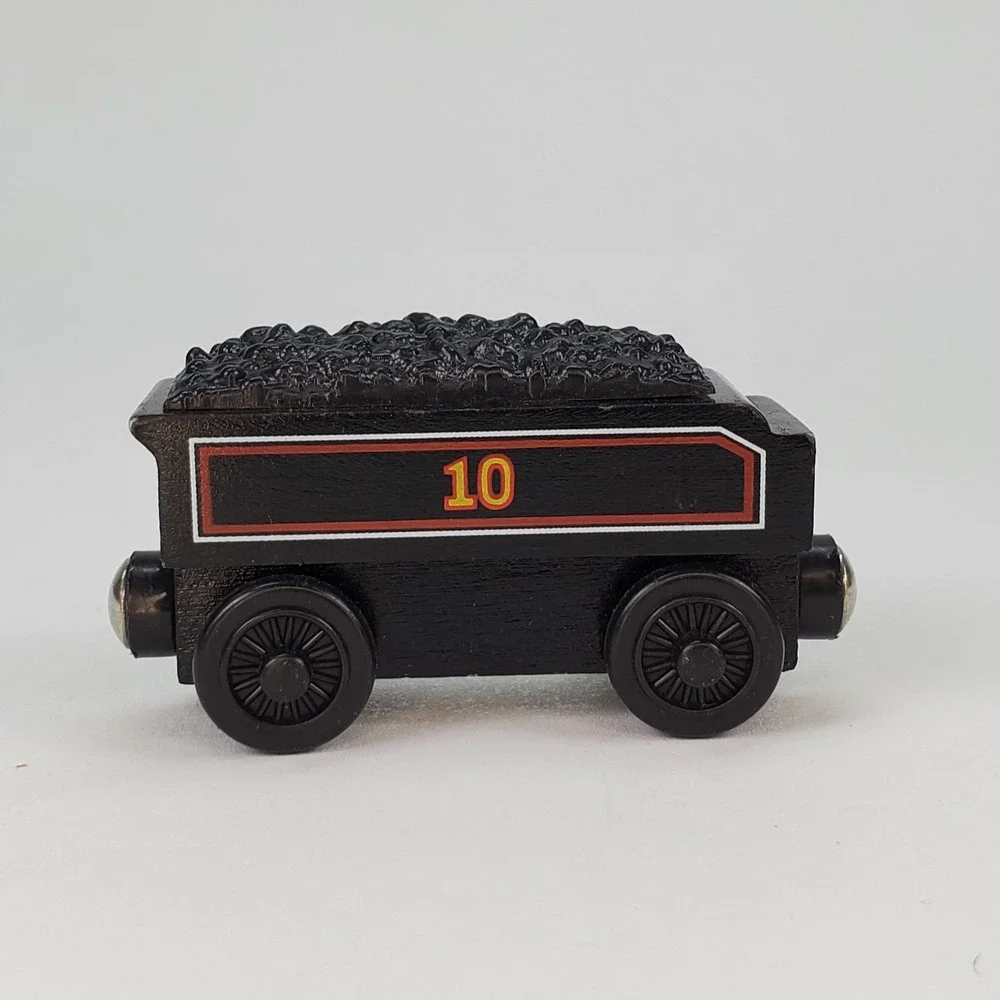 Thomas & Friends Wooden Railway Douglas Engine and Number 10 Tender Black Train